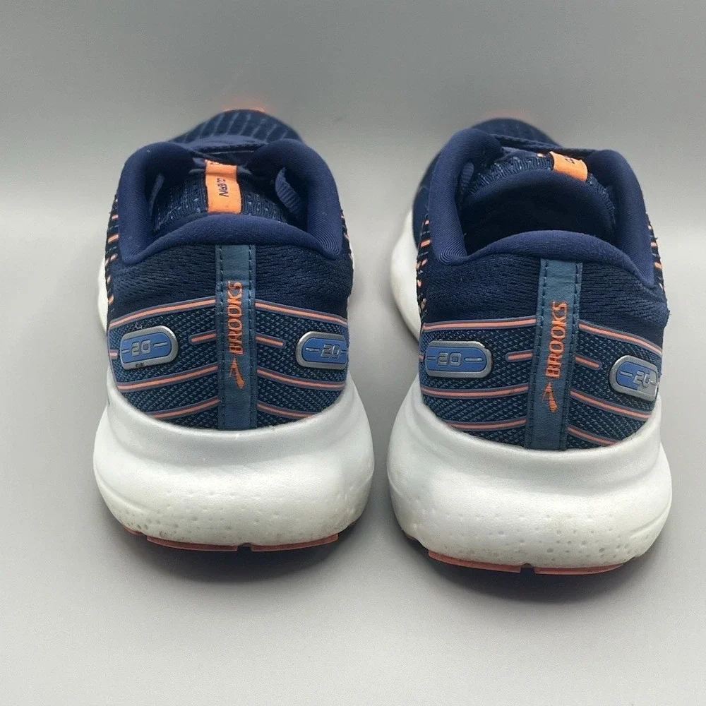 Brooks Glycerin GTS 20 Blue Orange Running Shoes - Men's Size 9.5 USED